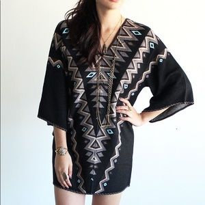 Kilim Mini Sweater Dress
